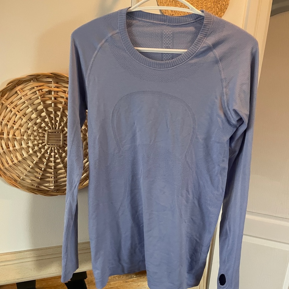 Light blue lululemon long sleeve